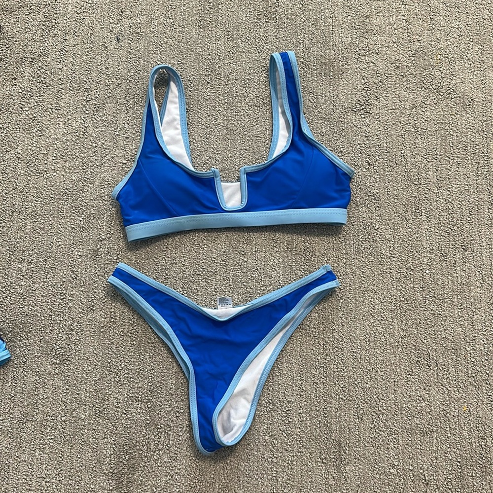 Blue bikini